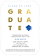 Blue with Gold Foil Graduate Invitations Image 4 of 5